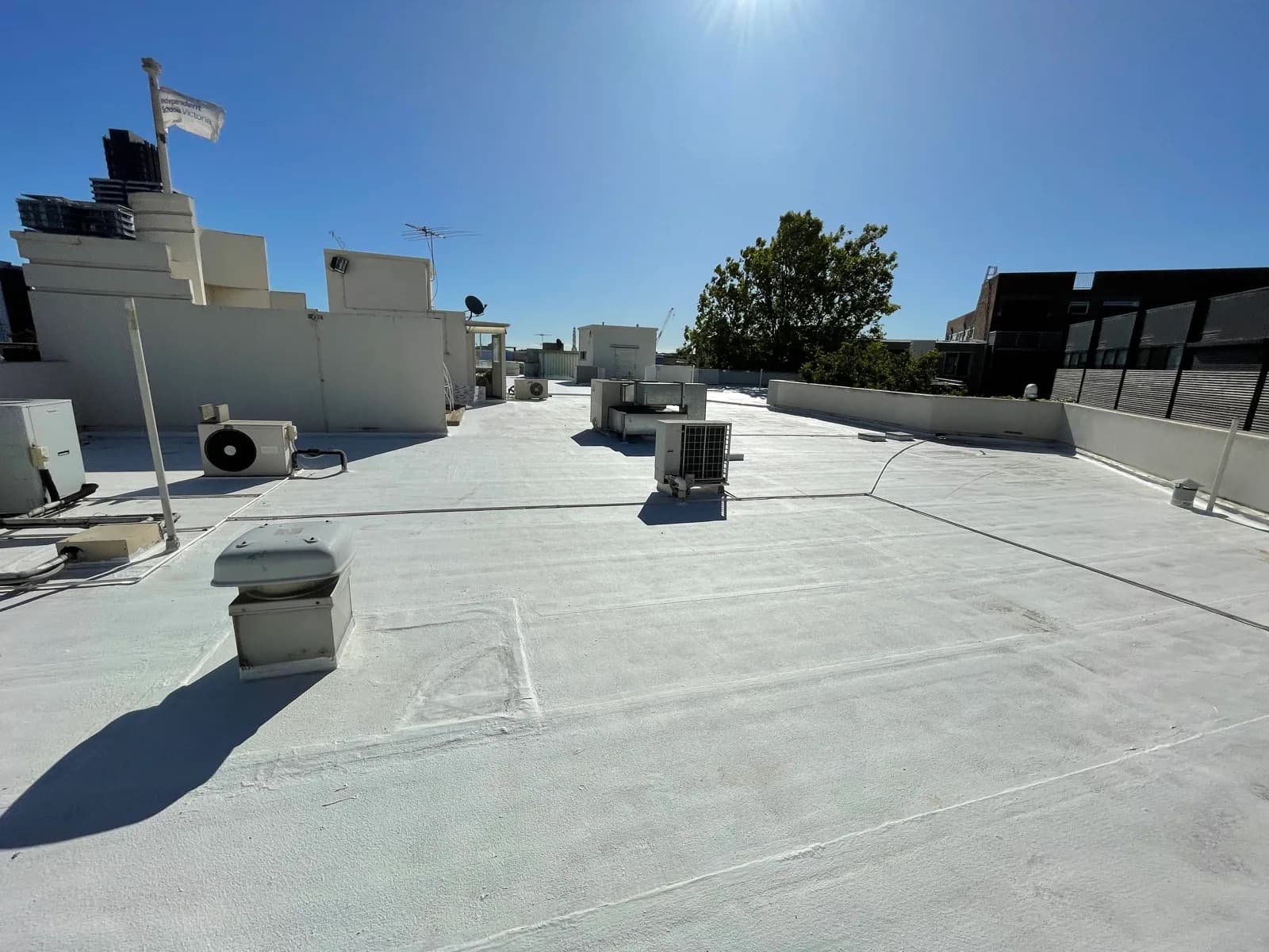 Remedial works underway on a multi-level building